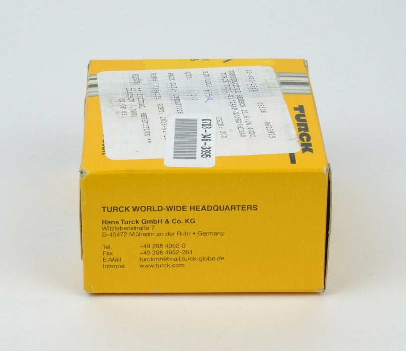 TURCK TC01-G1/2A4P-2AP8X-H1140 FLOW CONTROL SENSOR, NEW!