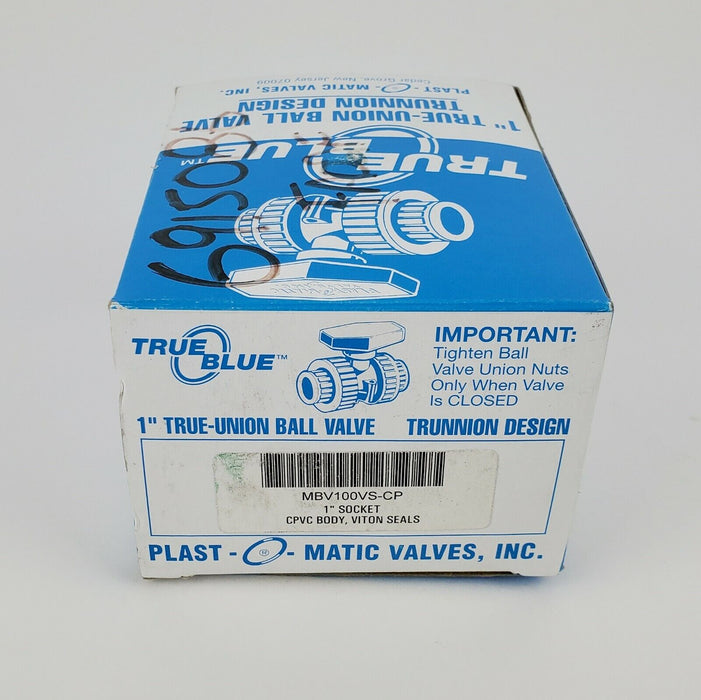 TRUE BLUE MBV100VS-CP Manual Ball Valve,CPVC,1" Socket