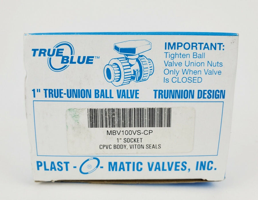 TRUE BLUE MBV100VS-CP Manual Ball Valve,CPVC,1" Socket