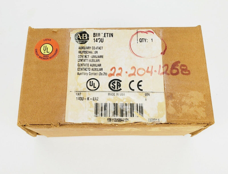 ALLEN BRADLEY 140U-K-EA2 SER. A  AUXILIARY CONTACT