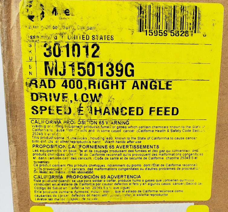 Miller 301012 RAD 400 Right Angle Drive Low Speed Enhanced Feed Wire Drive