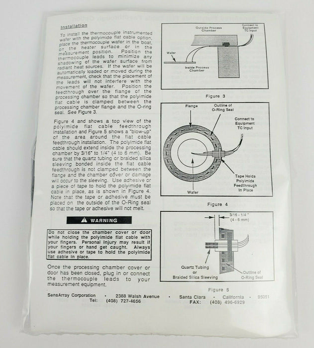 SensArray 1501A-8-0384 Process Probe Instrumented Wafer