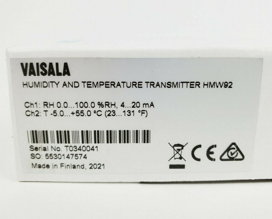 VAISALA HMW92 Humidity and Temperature Transmitter