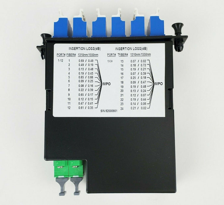 Legrand M4LCQ24-09 Ortronics M4 Series LC Quad 24-Fiber Cassette SM 9/125