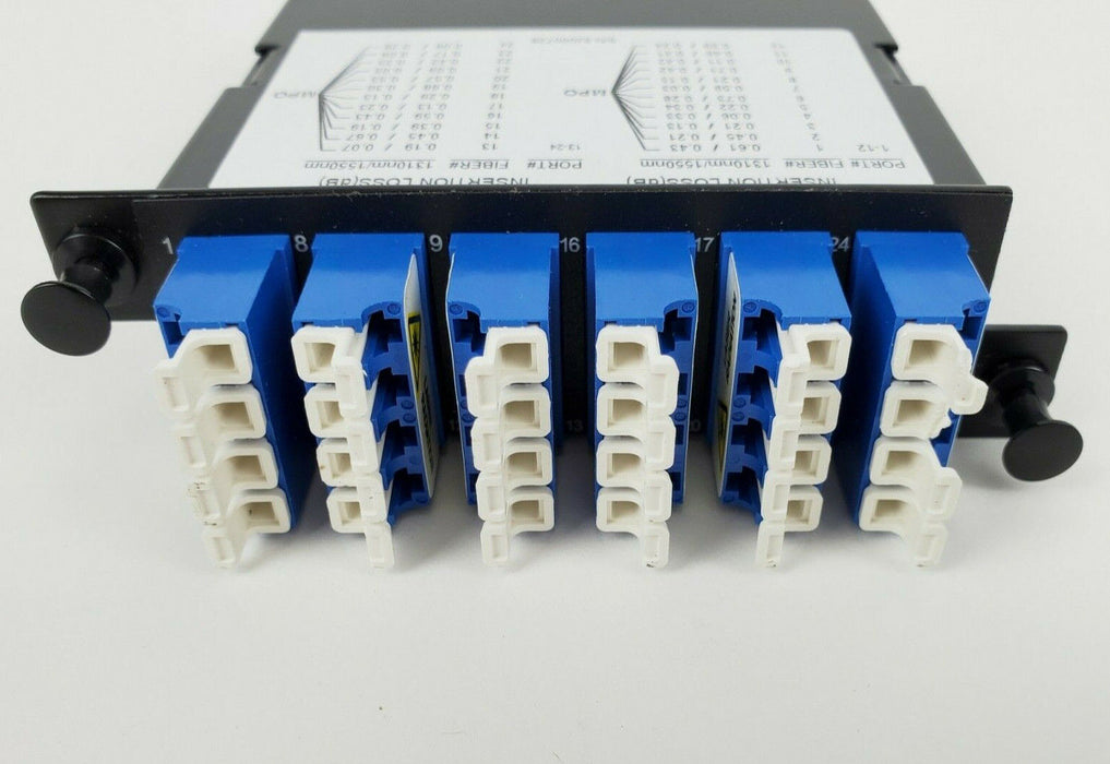 Legrand M4LCQ24-09 Ortronics M4 Series LC Quad 24-Fiber Cassette SM 9/125 New