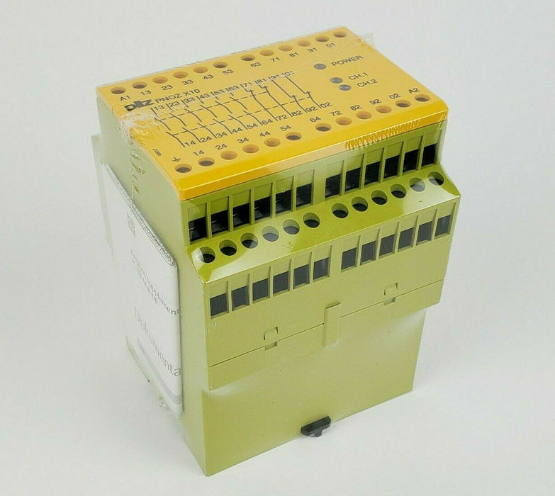 Pilz 774703 PNOZ X10 Safety Relay 110-120VAC 6n/o 4n/c 3LED