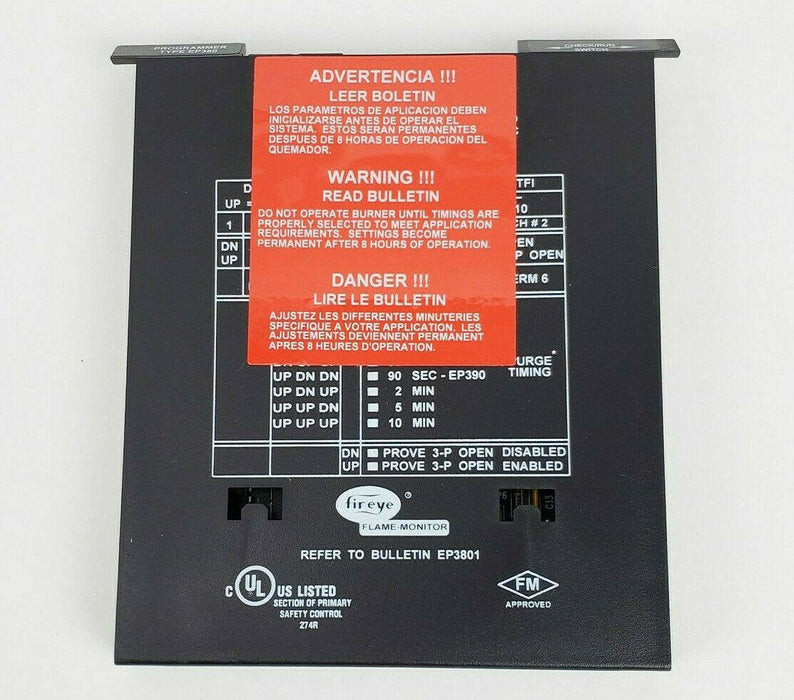 Fireye EP380 Programmer Module 30 sec Purge Time