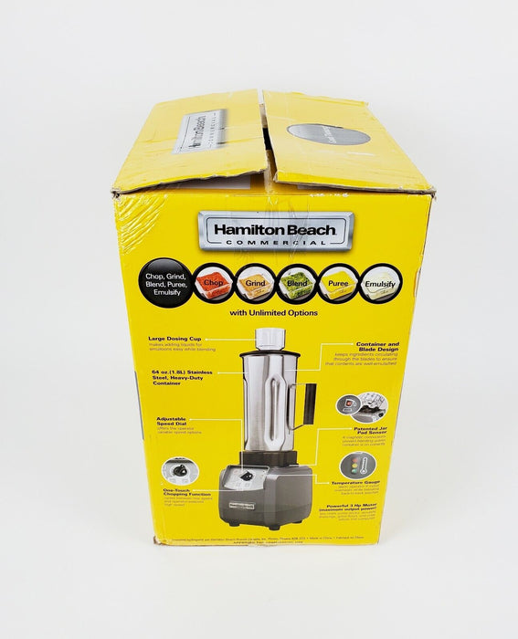 Hamilton Beach HBF600S Commercial Tournant Food Blender Stainless Steel