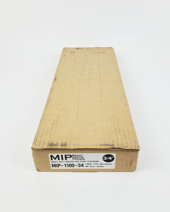 MIP MIP-1100-34 Heavy Duty Sealer for Steel Stapping Double Notch 3/4"