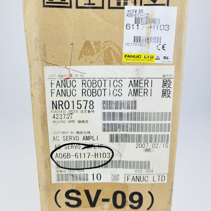 Fanuc A06B-6117-H103 Servo Drive