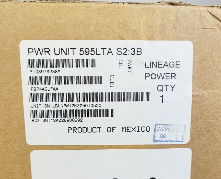 Lineage Power GE 595LTA Rectifier Power Unit 108979238