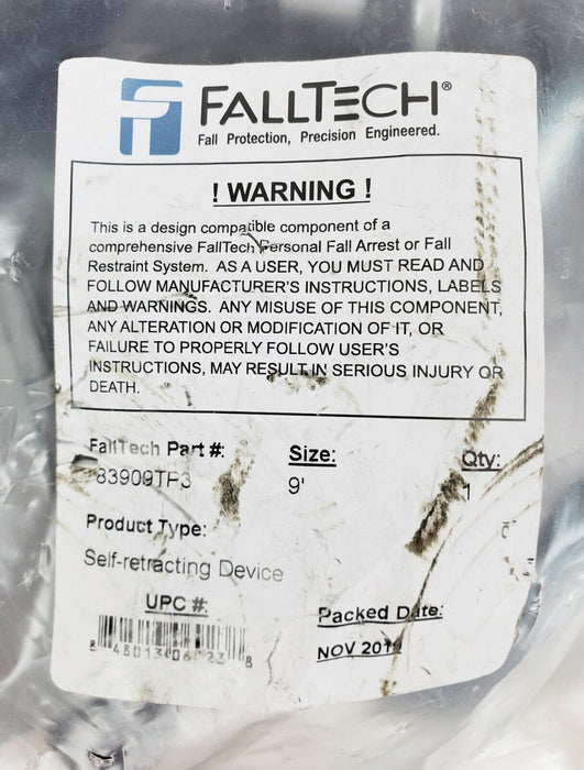 FallTech 83909TP3 DuraTech Leading Edge Personal SRL 9ft