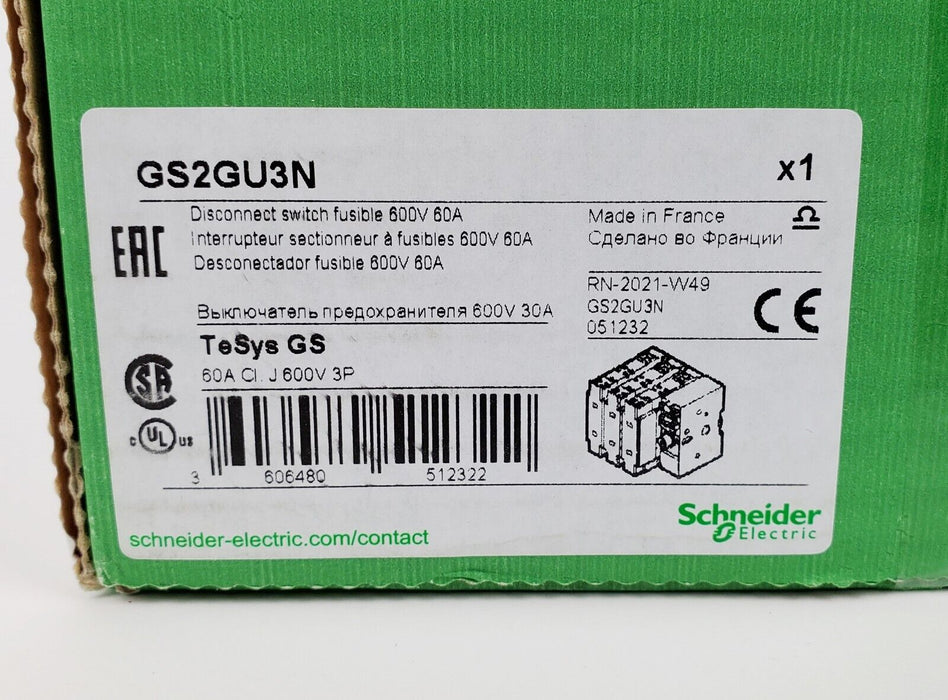 Schneider Electric GS2GU3N Disconnect Switch