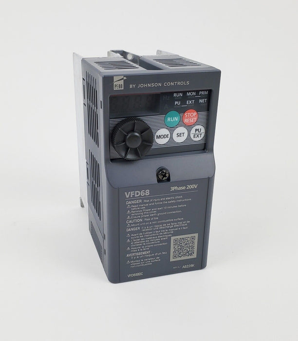 Johnson Controls VFD68BDC Variable Frequency Drive 230VAC 0.4kW 0.5 hp