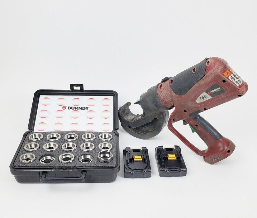 Burndy PAT750LI Crimper Crimping Tool w/ 15 Set U-Die Kit for Copper UDIEKITCU