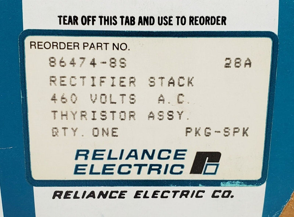 Reliance Electric 86474-8S Rectifier Stack