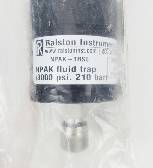 Ralston Instruments NPAK-TRS0 Fluid Trap w/ Quick-Test Ports