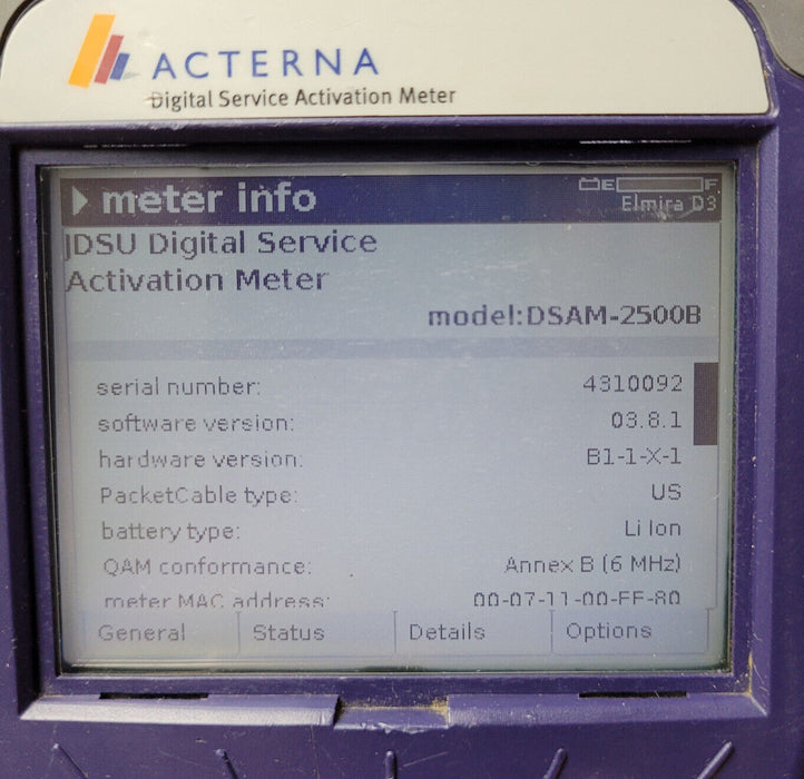 Acterna DSAM-2500B, Home Certification, Secure Sync, BPI+ Cert 3