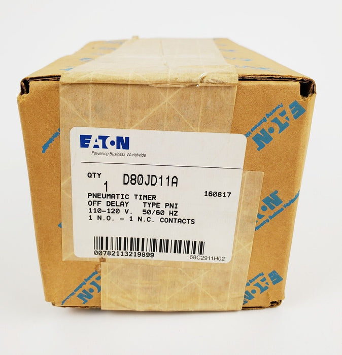 Eaton D80JD11A Pneumatic Timer Timing Relay