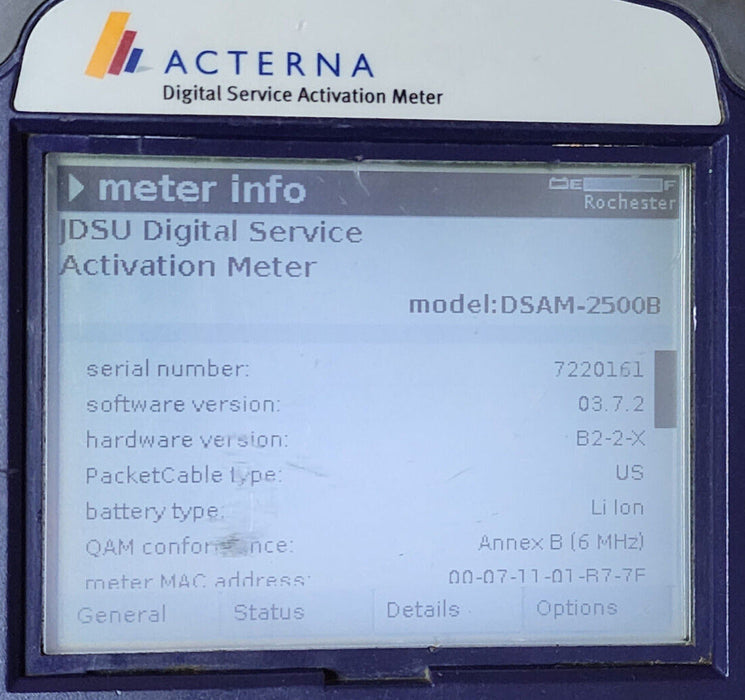 Acterna DSAM-2500B, Secure Sync, VoIPCheck