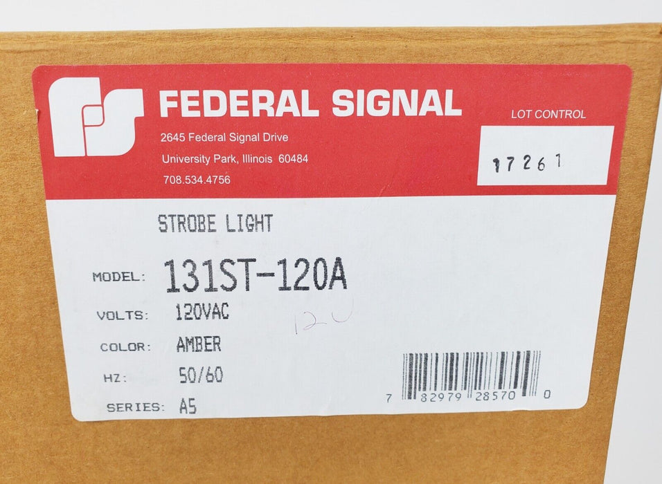 Federal Signal 131ST-120A Amber Strobe Light