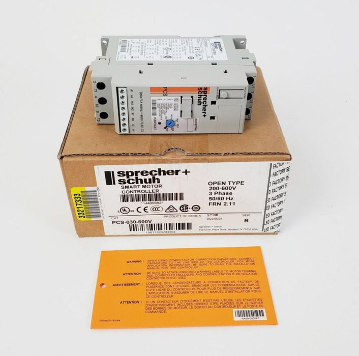 Sprecher + Schuh PCS-030-600V Smart Motor Controller Ser B