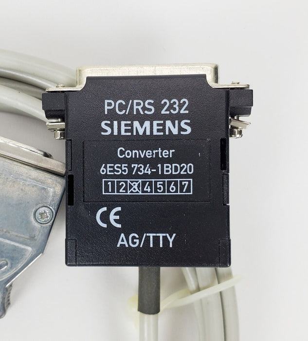 SIEMENS 6ES5 734-1BD20 Converter Cable RS232/TTY