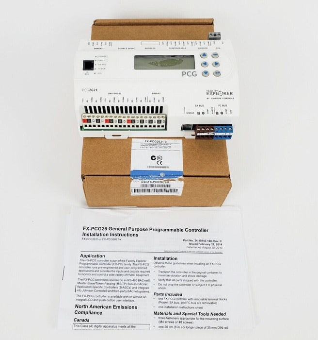 Johnson Controls FX-PCG2621-0 Programmable Controller 6UI 2BI 3BO 4CO 2AO