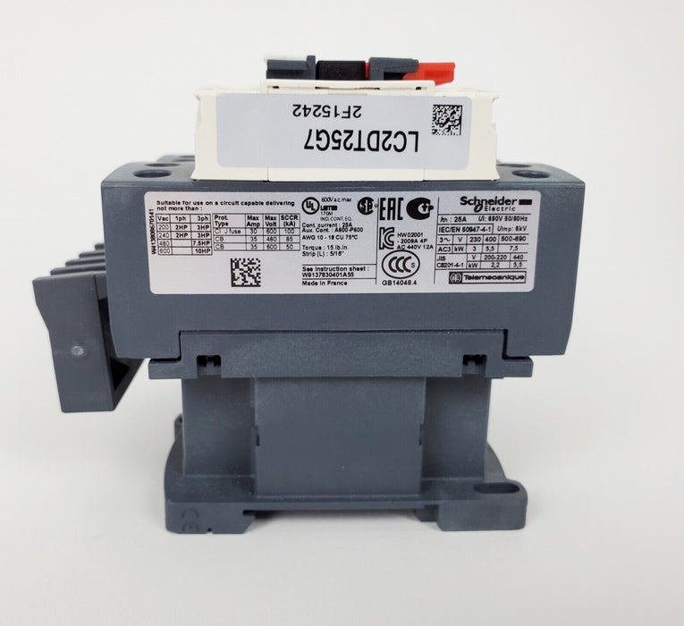 Schneider Electric LC2DT25G7 Reversing Contactor