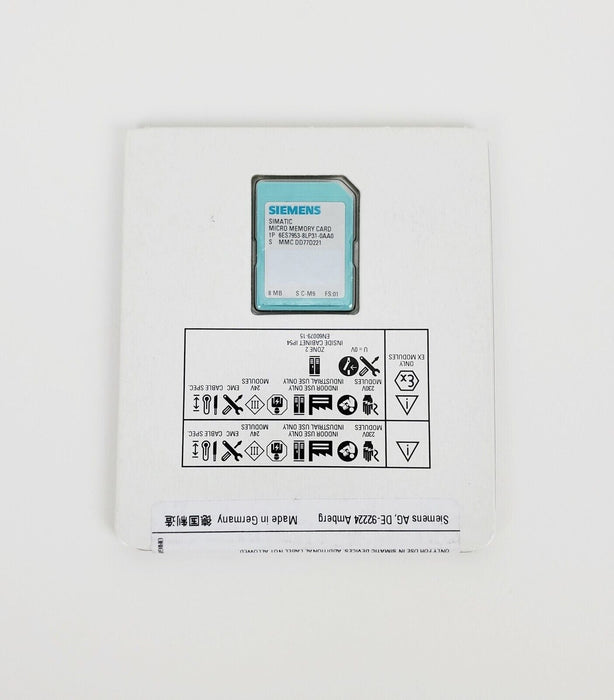 SIEMENS 6ES7 953-8LP31-0AA0 Memory Card 8MB