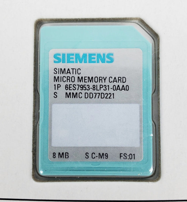 SIEMENS 6ES7 953-8LP31-0AA0 Memory Card 8MB