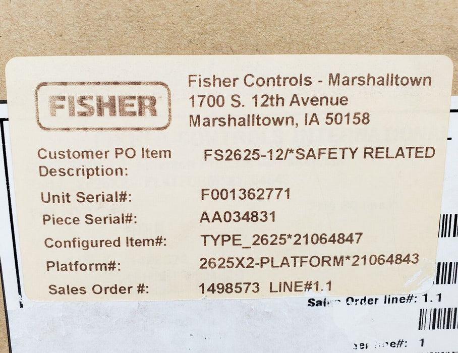 Fisher 2625-12 Volume Booster