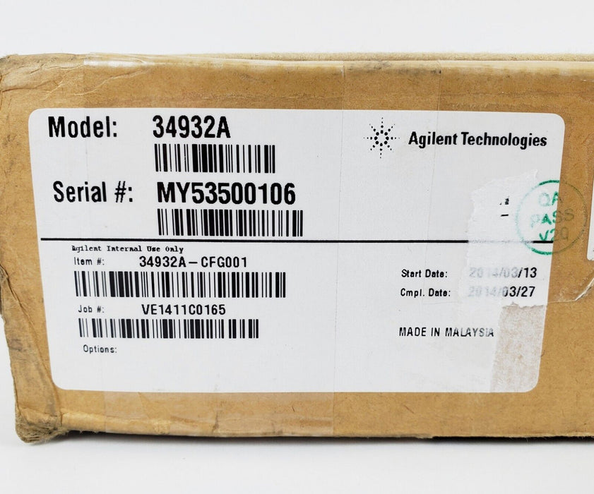 Agilent 34932A Dual 4x16 Armature Matrix Module