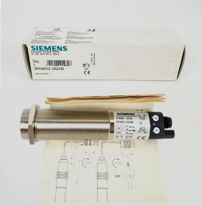 SIEMENS 3RG6012-3AD00 Ultrasonic Proximity Switch