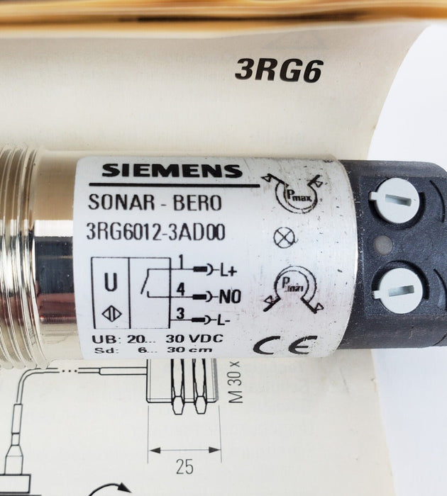 SIEMENS 3RG6012-3AD00 Ultrasonic Proximity Switch