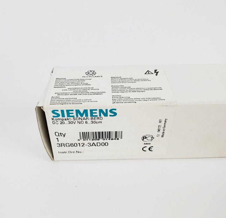 SIEMENS 3RG6012-3AD00 Ultrasonic Proximity Switch