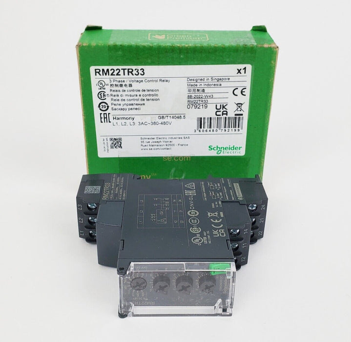 Schneider Electric RM22TR33 Voltage Control Relay 3 Phase