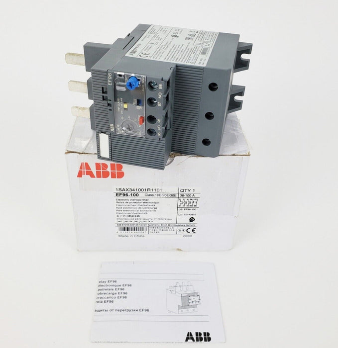 ABB EF96-100 Electronic Overload Relay 1SAX341001R1101