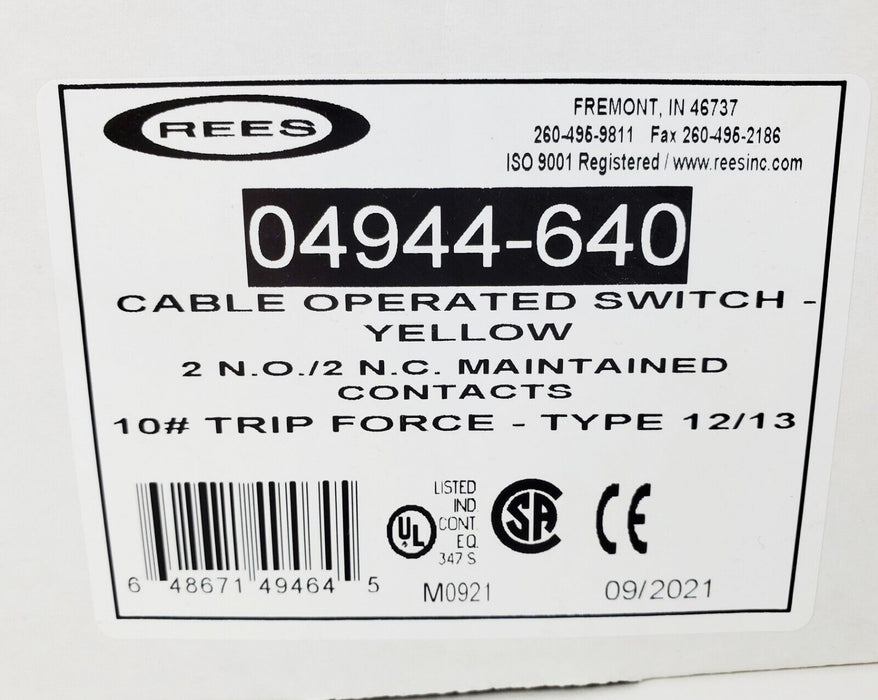 REES 04944-640 Cable Operated Switch