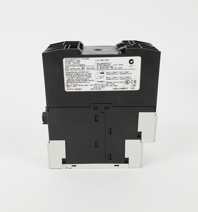 Siemens 3UF7010-1AU00-0 SIMOCODE Pro V Motor Control Unit