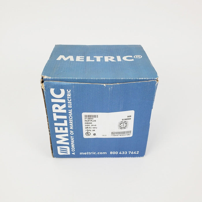 Meltric 37-28043 Inlet / Plug 200A 3P+G 480VAC 100hp Type 3R